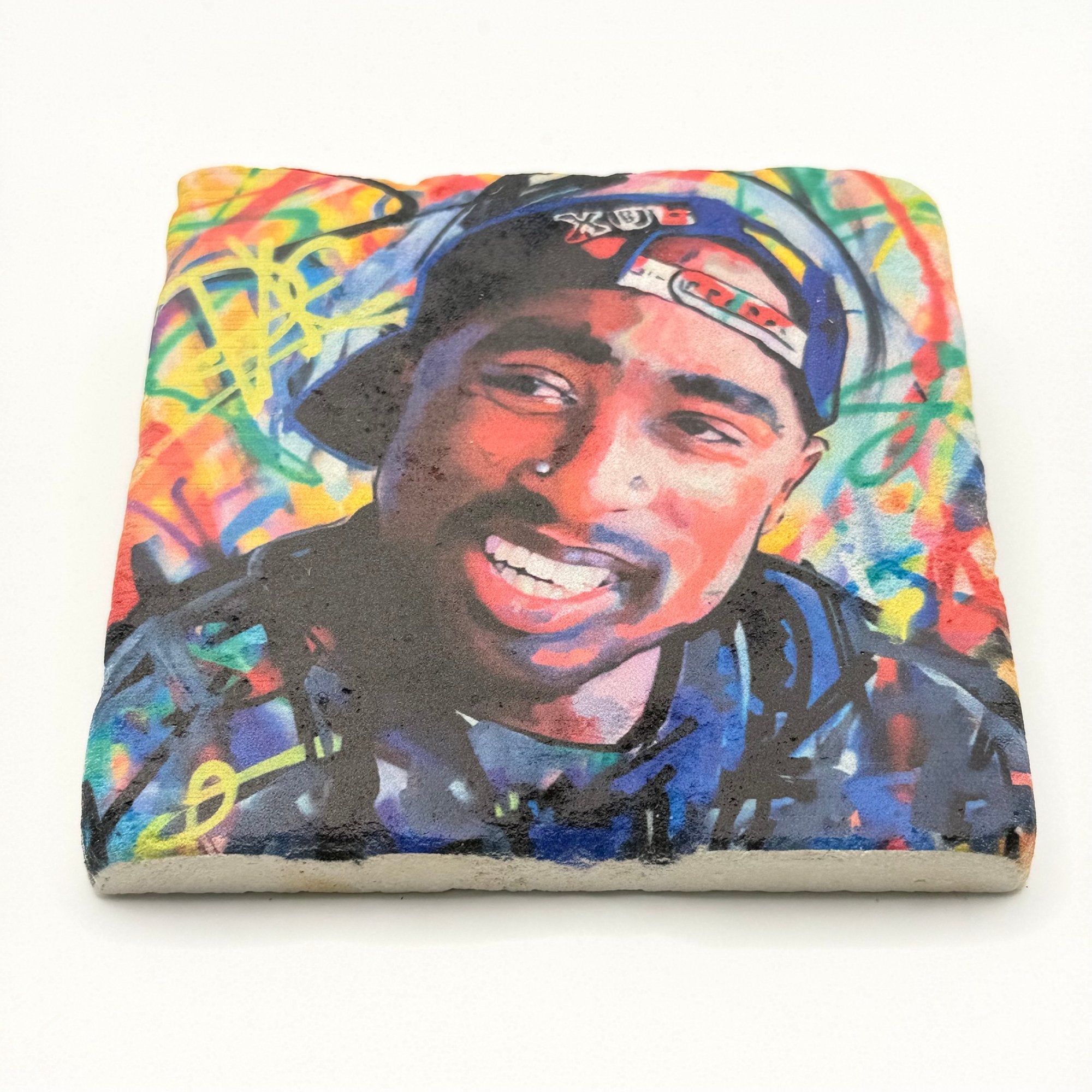 Tupac Shakur Stone Coaster