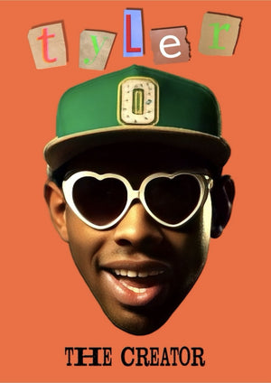 Tyler The Creator artwork printed on MDF wall poster