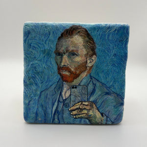 Vincent Van Gogh Selfie Stone Coaster