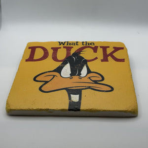 What The Duck Natural Travertine Stone Hotpad 2