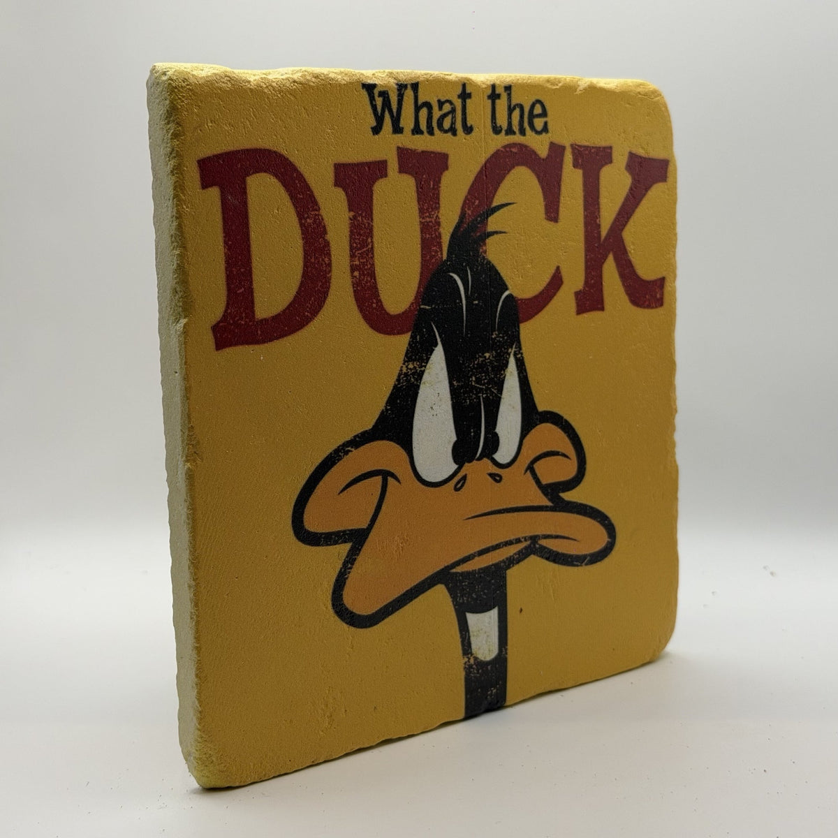 What The Duck Natural Travertine Stone Hotpad 3