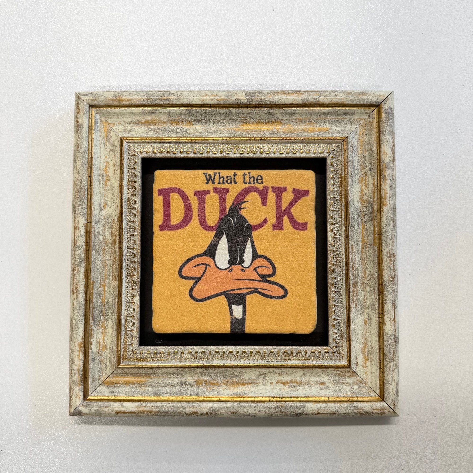 Variant Mapping v4 | what-the-duck-funny-stone-coaster | with Gold Frame | sha256:7b26f794f766