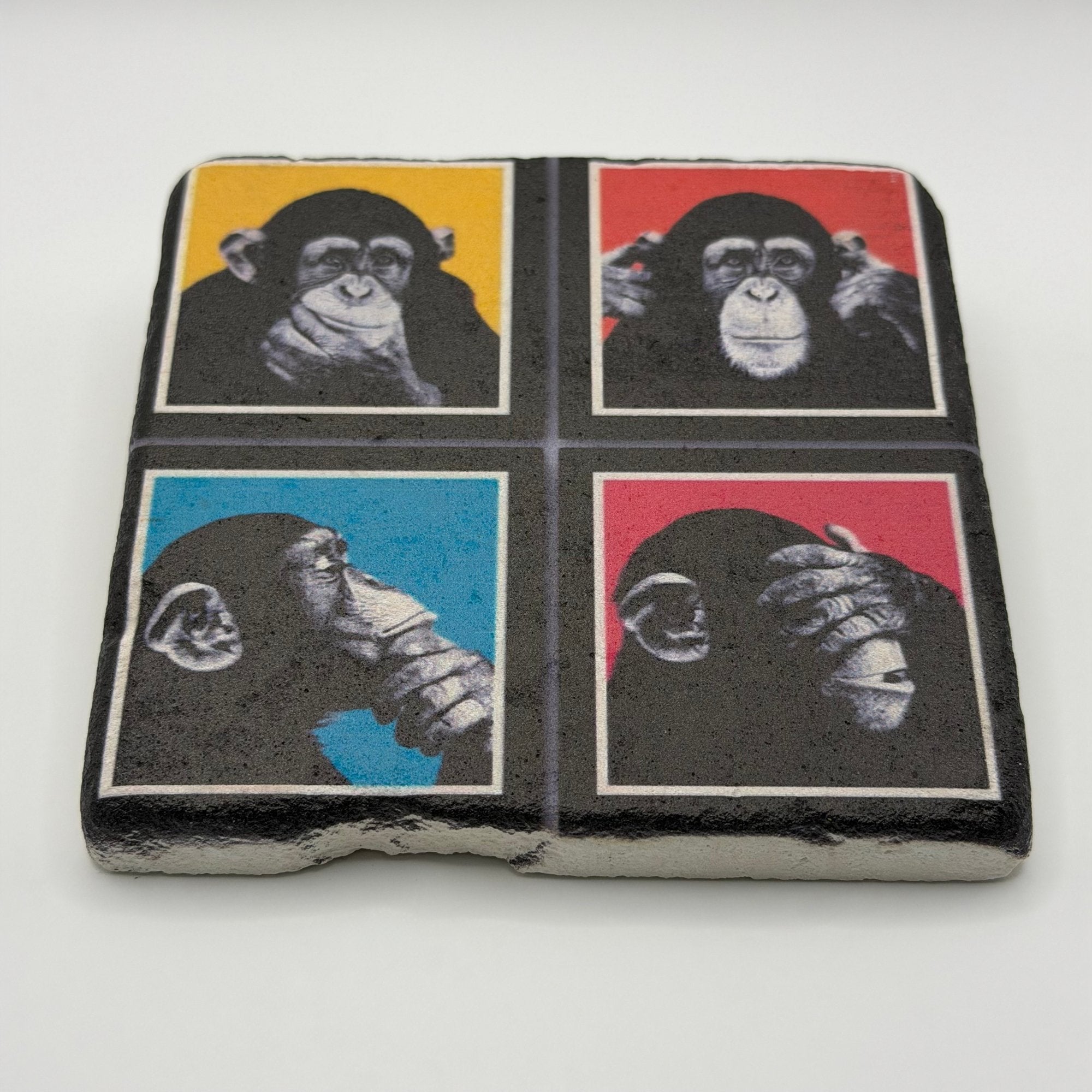 Wise Monkey Stone Coaster