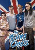 The Young Ones vintage group artwork printed on MDF wall poster