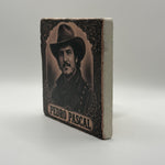Cowboy Pedro Pascal Natural Travertine Stone Coaster 1