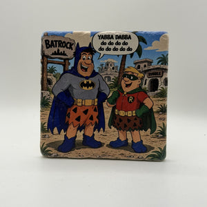 Abba Natural Travertine Stone Coaster artwork