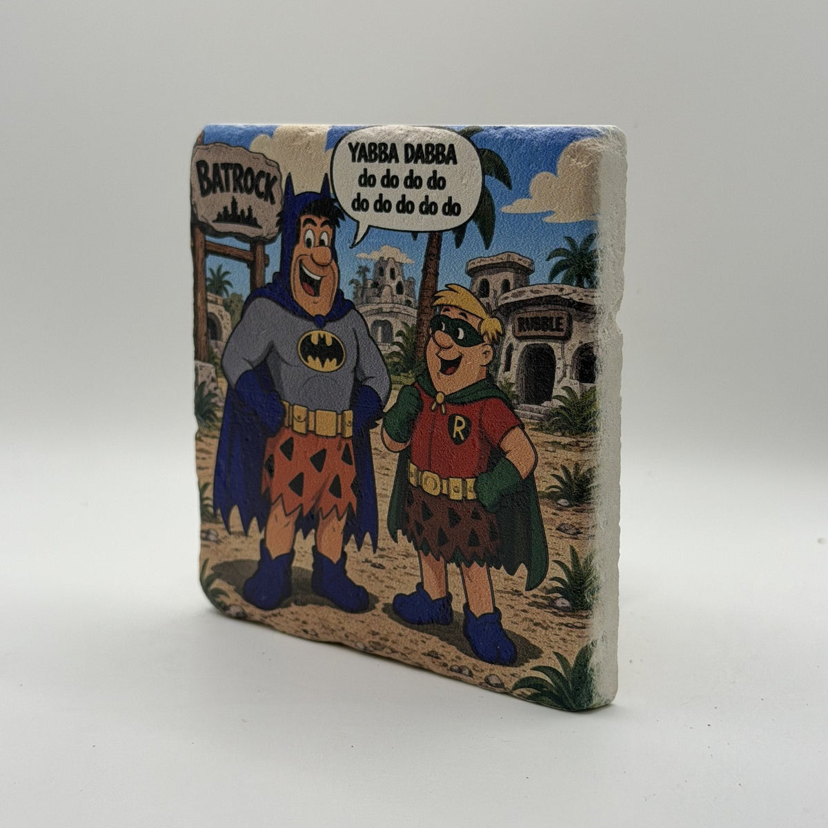 Abba Natural Travertine Stone Coaster artwork
