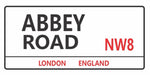 Abbey Road London street sign design displayed as a decorative wall sign