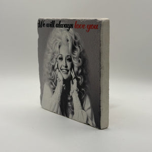 Adele Someone Like You Natural Travertine Stone Coaster artwork