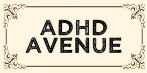 Adhd Avenue design displayed as a decorative MDF wall sign