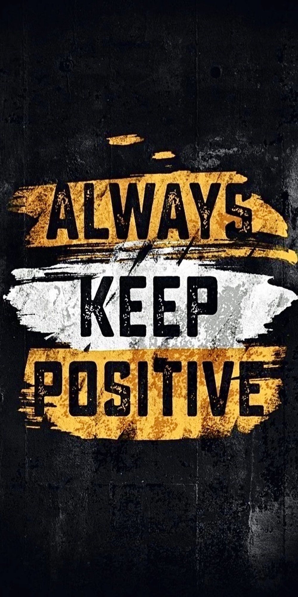 Always Keep Positive inspirational quote design displayed as a decorative wall sign