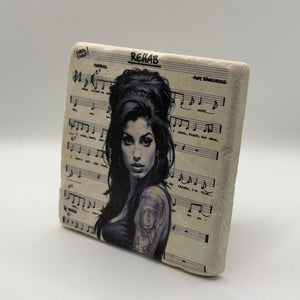 Amy Winehouse Stone Coaster