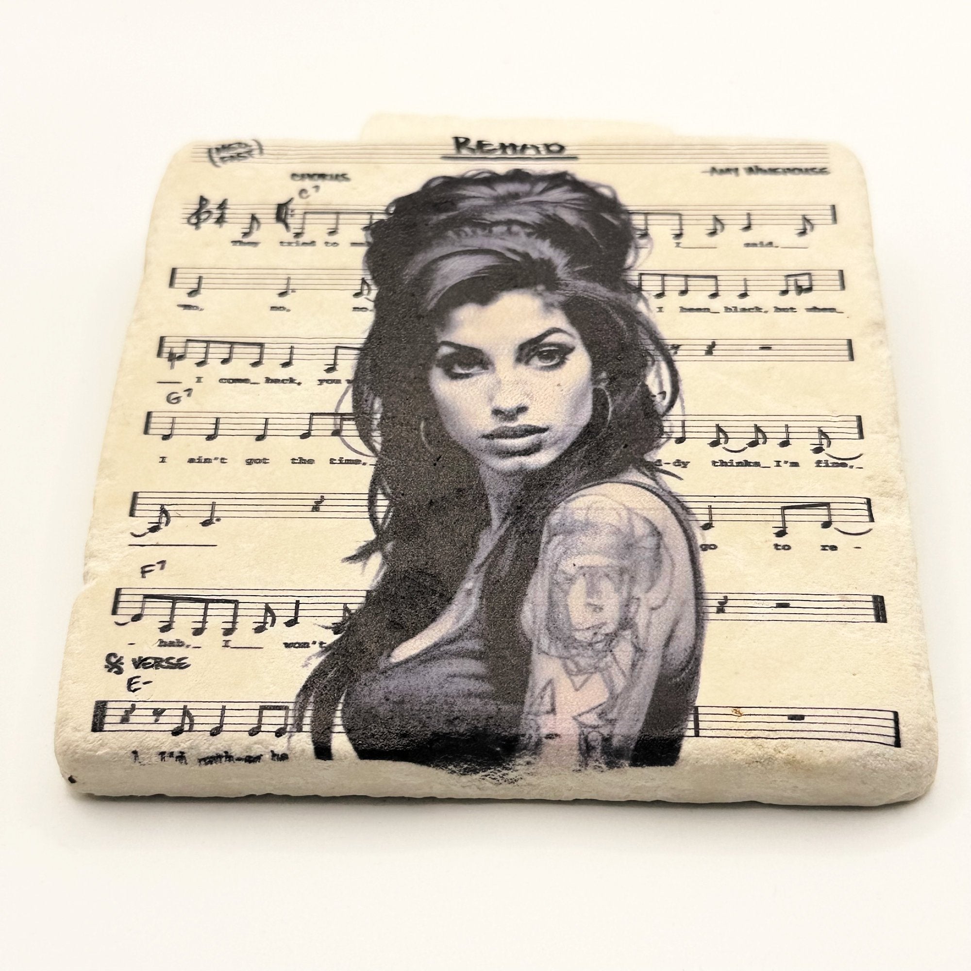 Amy Winehouse Stone Coaster