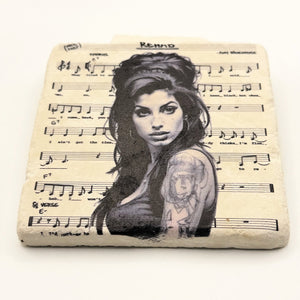 Amy Winehouse Stone Coaster