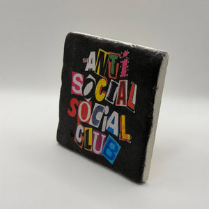 Anti Social Coaster Stone Coaster