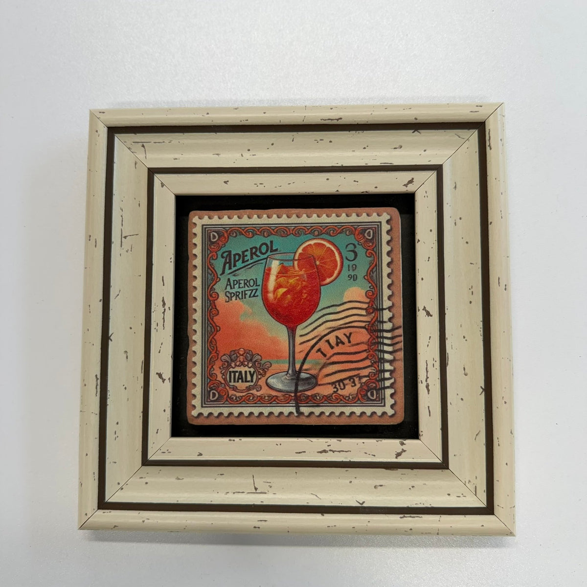 Variant Mapping v4 | aperol-italy-natural-travertine-stone-coaster | with White Frame | sha256:56763dae3d6d