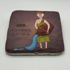Aquarius Stone Coaster