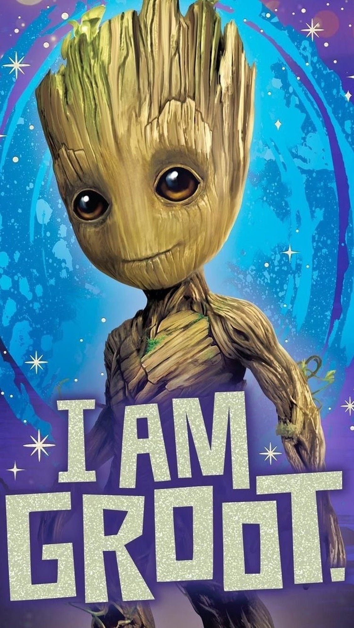 Baby Groot quote design displayed as a decorative wall sign for Guardians of the Galaxy fans