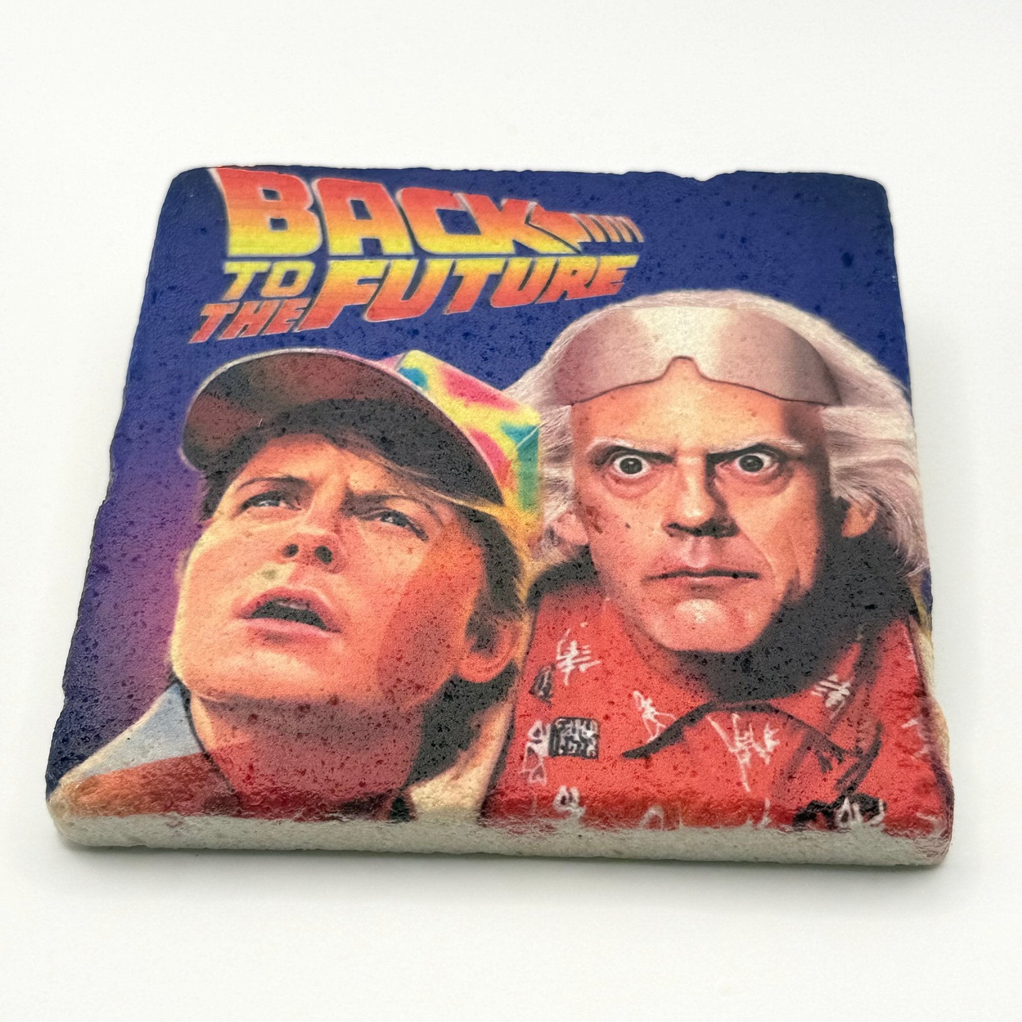 Back to the Future Stone Coaster