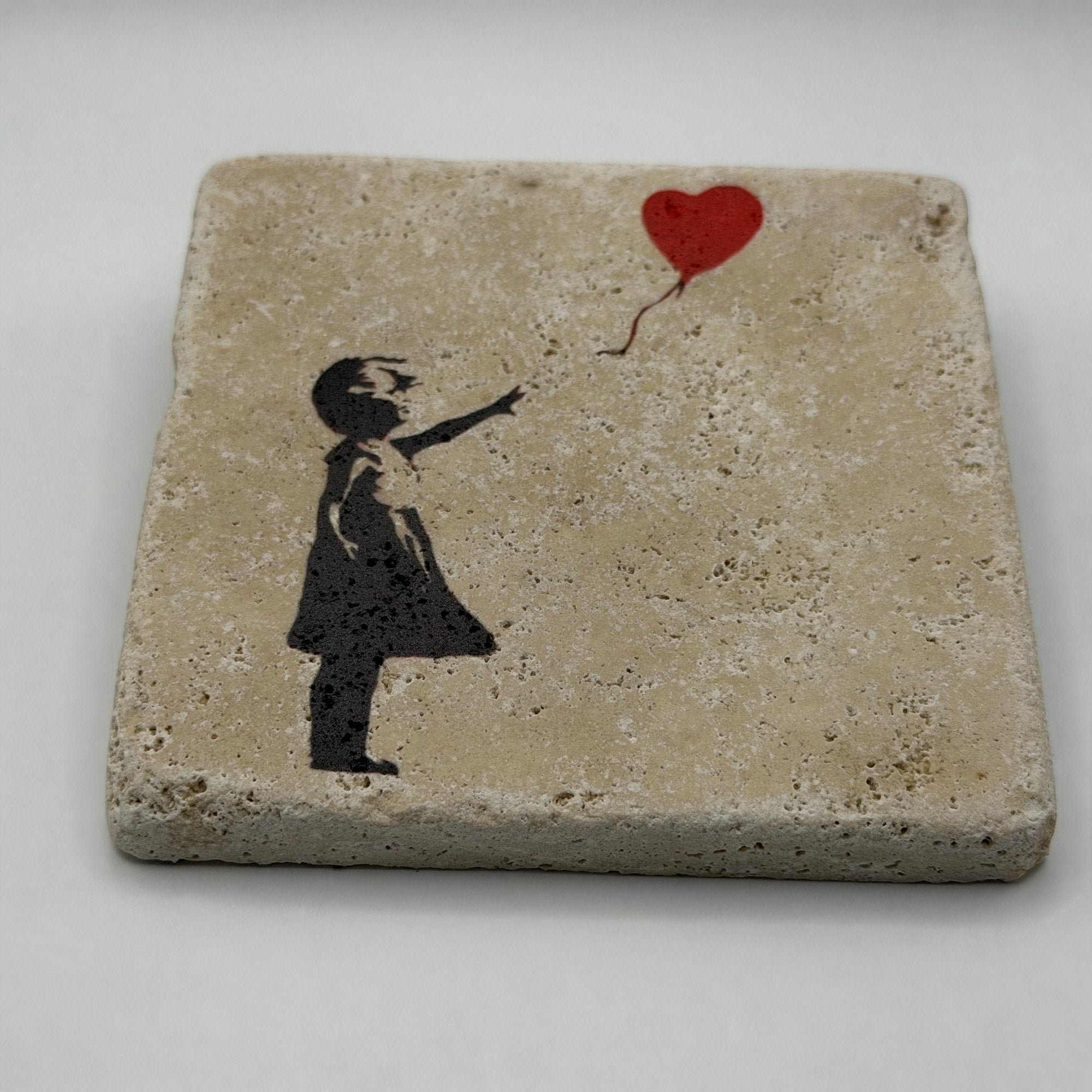 Banksy Balloon Stone Coaster