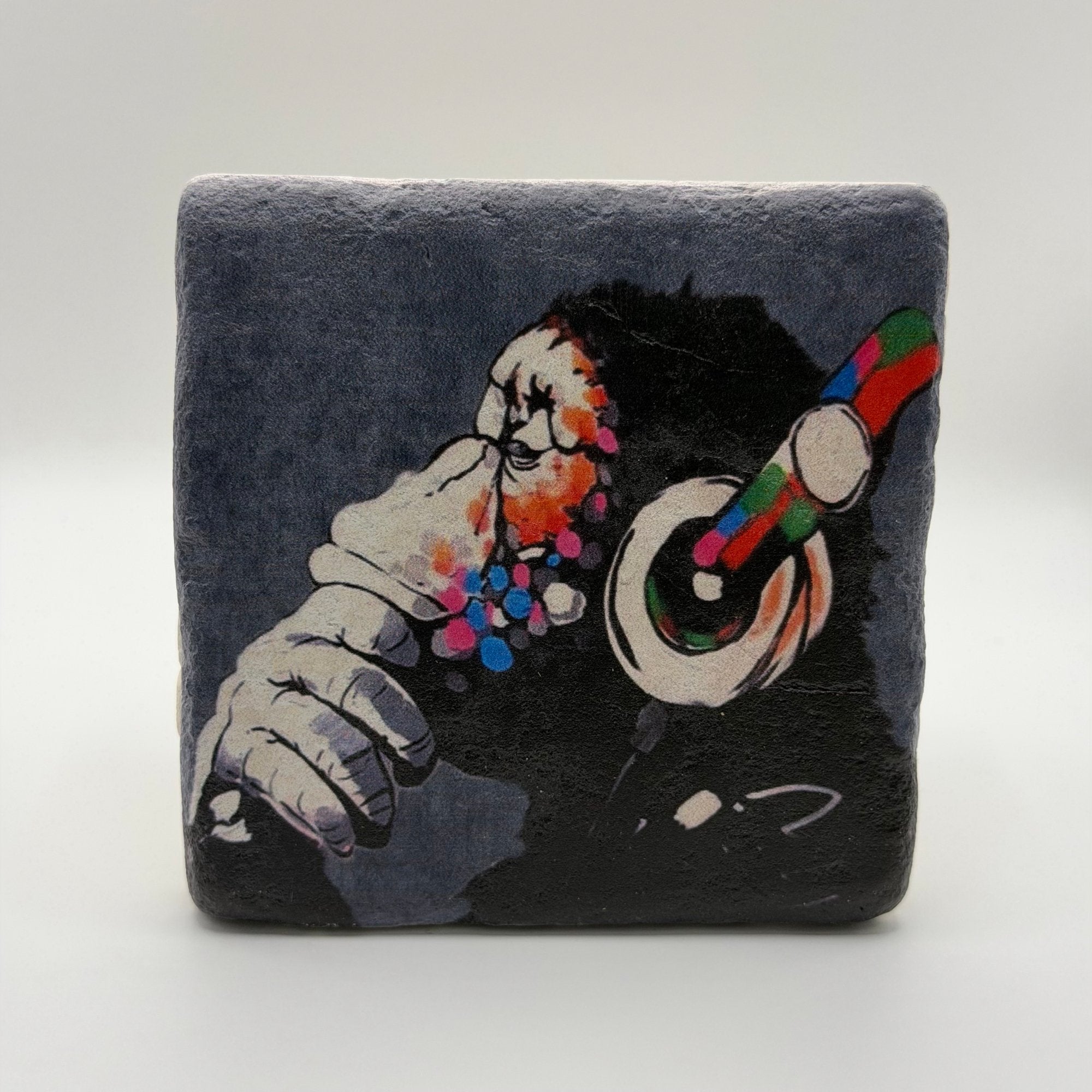 Banksy Dj Monkey Stone Coaster