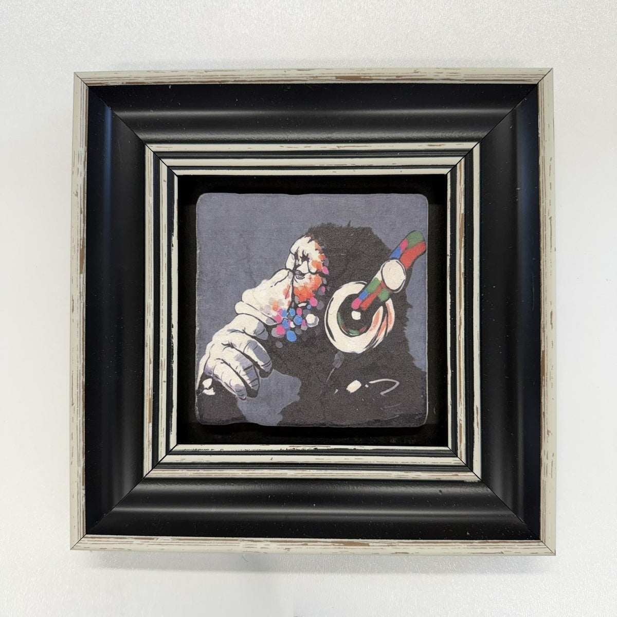 Variant Mapping v4 | banksy-dj-monkey-natural-stone-coaster | with Black Frame | sha256:77ab44ea3272