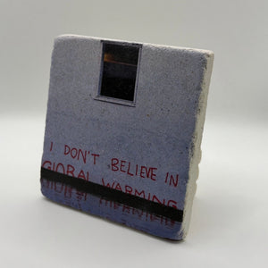 Banksy Global Warming Stone Coaster