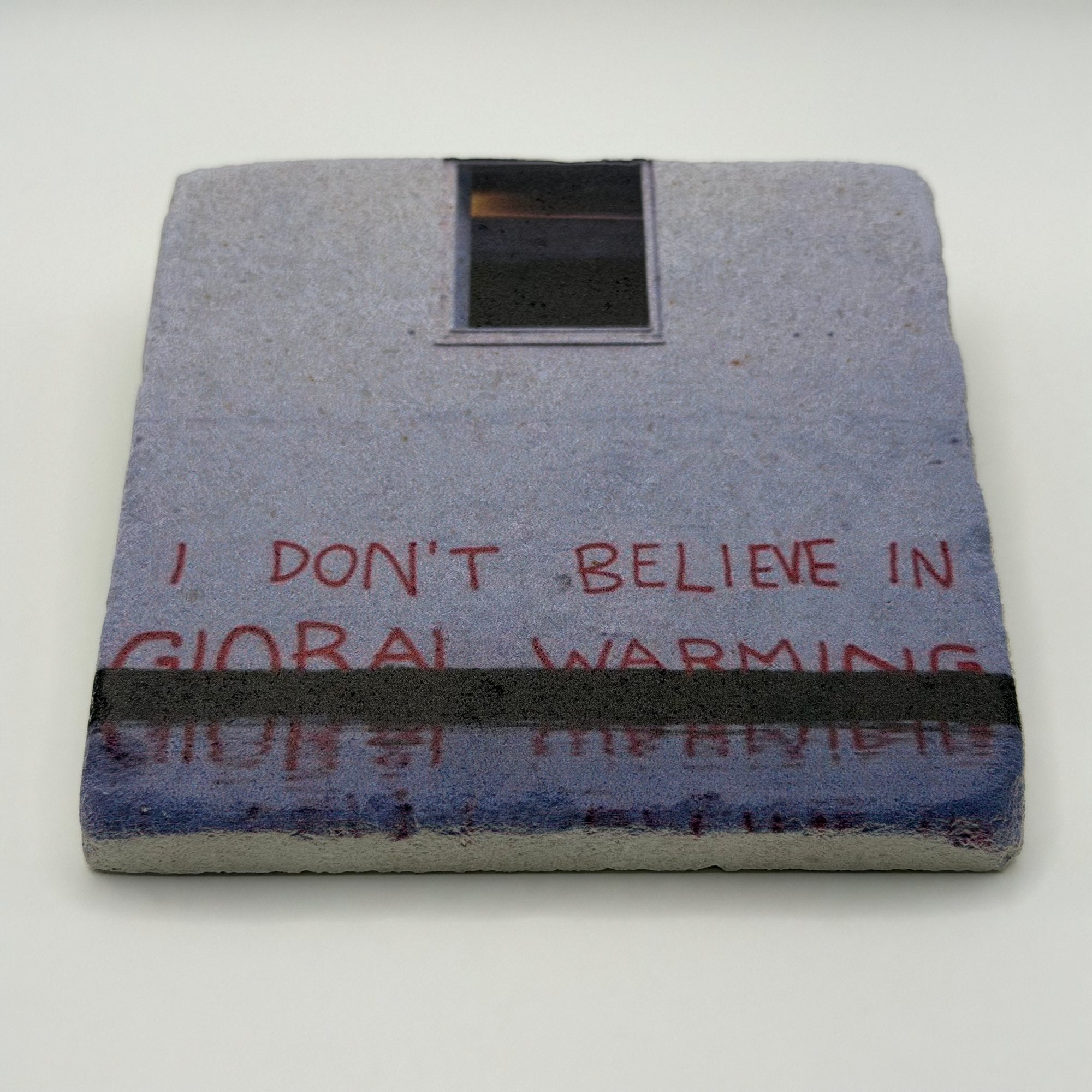 Banksy Global Warming Stone Coaster