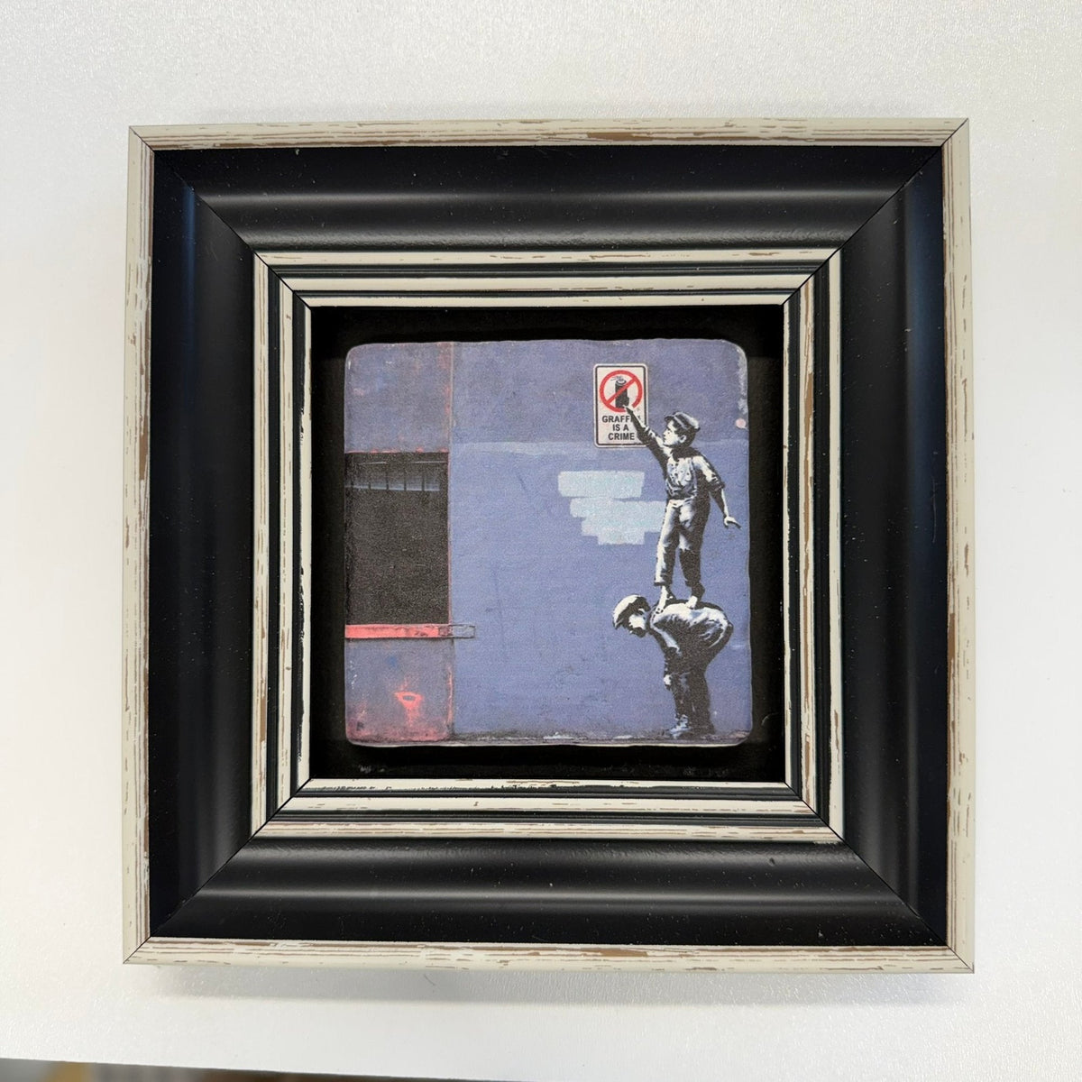 Variant Mapping v4 | banksy-graffiti-is-a-crime-natural-stone-coaster | with Black Frame | sha256:c3608004781d