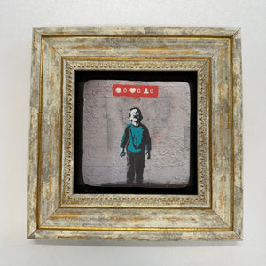Variant Mapping v4 | banksy-kid-crying-over-social-media-stone-coaster | with Gold Frame | sha256:9991c76b4507