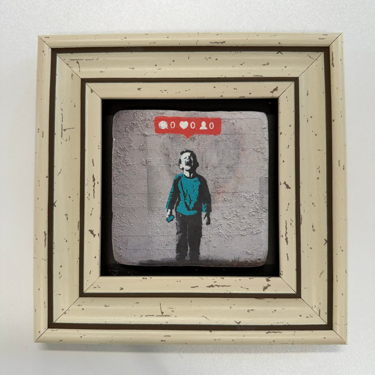 Variant Mapping v4 | banksy-kid-crying-over-social-media-stone-coaster | with White Frame | sha256:f86ce7aacc6a