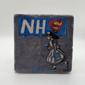 Banksy NHS Stone Coaster