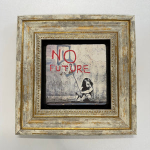 Variant Mapping v4 | banksy-no-future-natural-stone-coaster | with Gold Frame | sha256:dd7e56989224