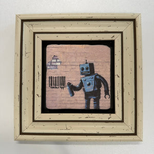 Variant Mapping v4 | banksy-robot-natural-stone-coaster | with White Frame | sha256:93bccf0437d0