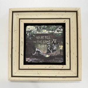 Variant Mapping v4 | banksy-we-re-all-human-stone-coaster | with White Frame | sha256:939f419b2d7f