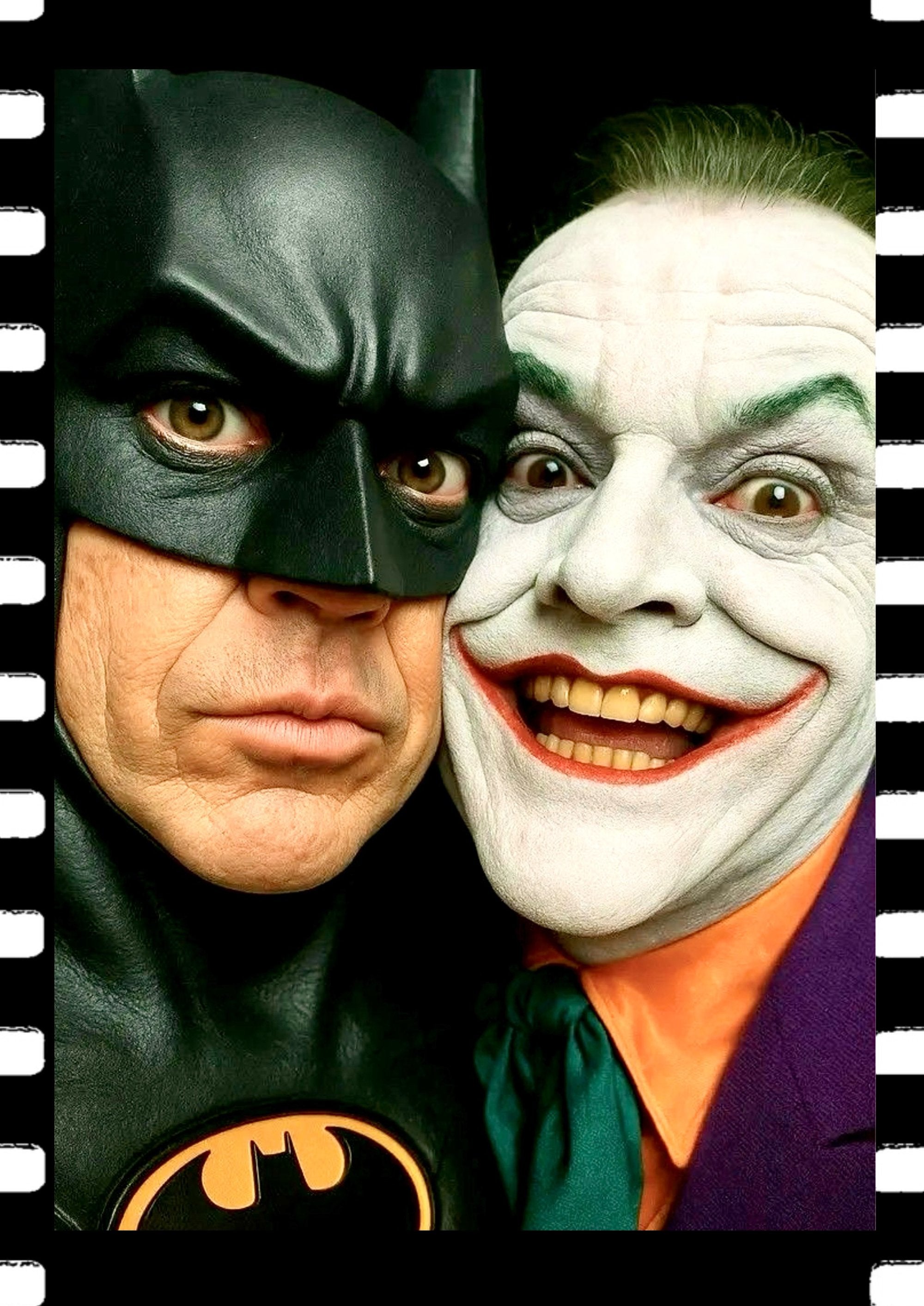 Batman and Joker artwork printed on MDF wall poster