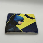 Batman Natural Travertine Stone Coaster artwork