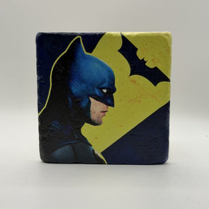 Batman Natural Travertine Stone Coaster artwork