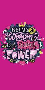 Empowering quote design about being a woman displayed as a decorative MDF wall sign