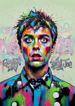 Billie Joe Armstrong's graffiti artwork printed on MDF wall poster