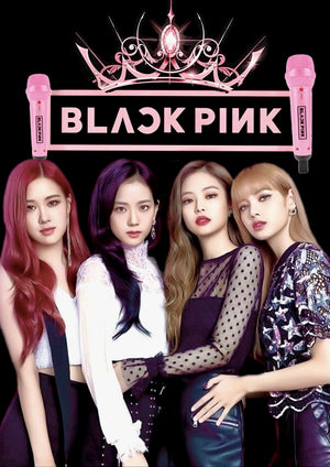 Blackpink official members artwork printed on MDF wall poster