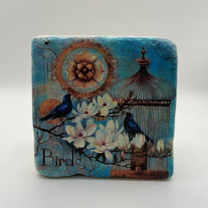 Blue Bird Stone Coaster