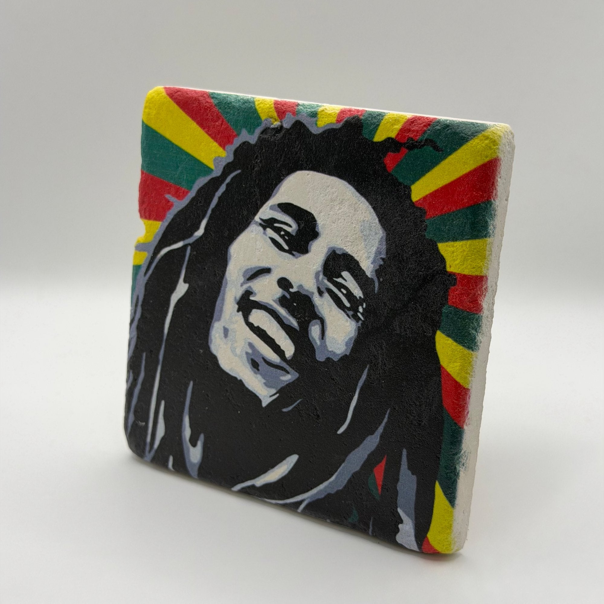 Bob Marley Reggae Stone Coaster