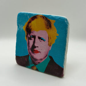 Boris Johnson Stone Coaster