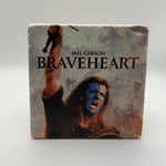 Braveheart artwork printed on square travertine stone coaster