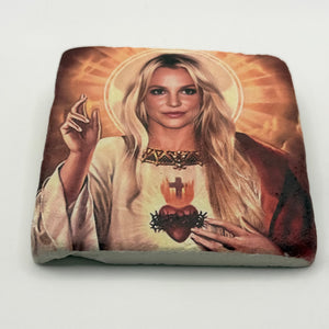 Britney Spears Pop Art Stone Coaster