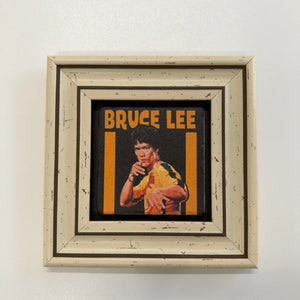 Variant Mapping v4 | bruce-lee-black-game-of-death-natural-stone-coaster | with White Frame 1