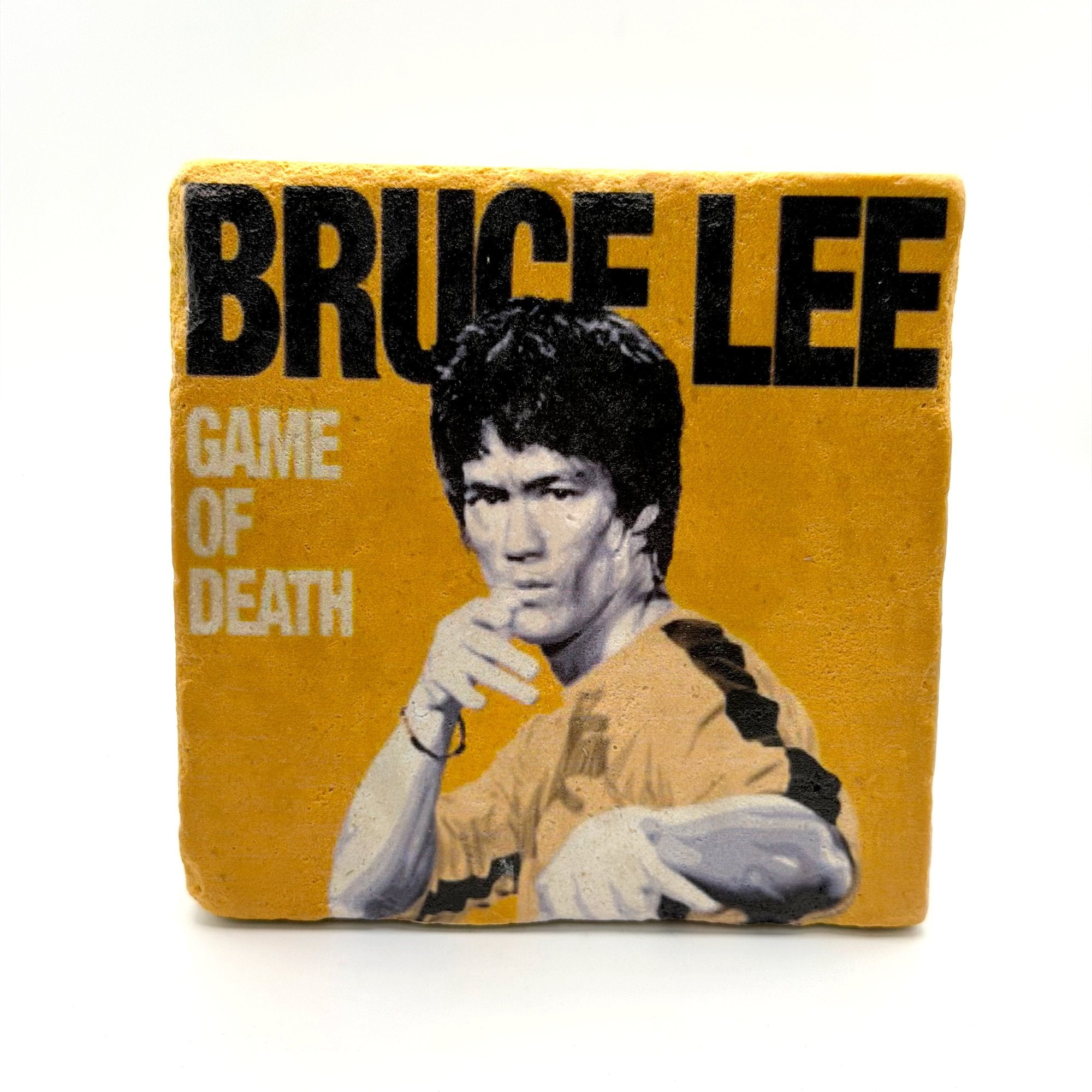 Bruce Lee Game of Death Stone Coaster