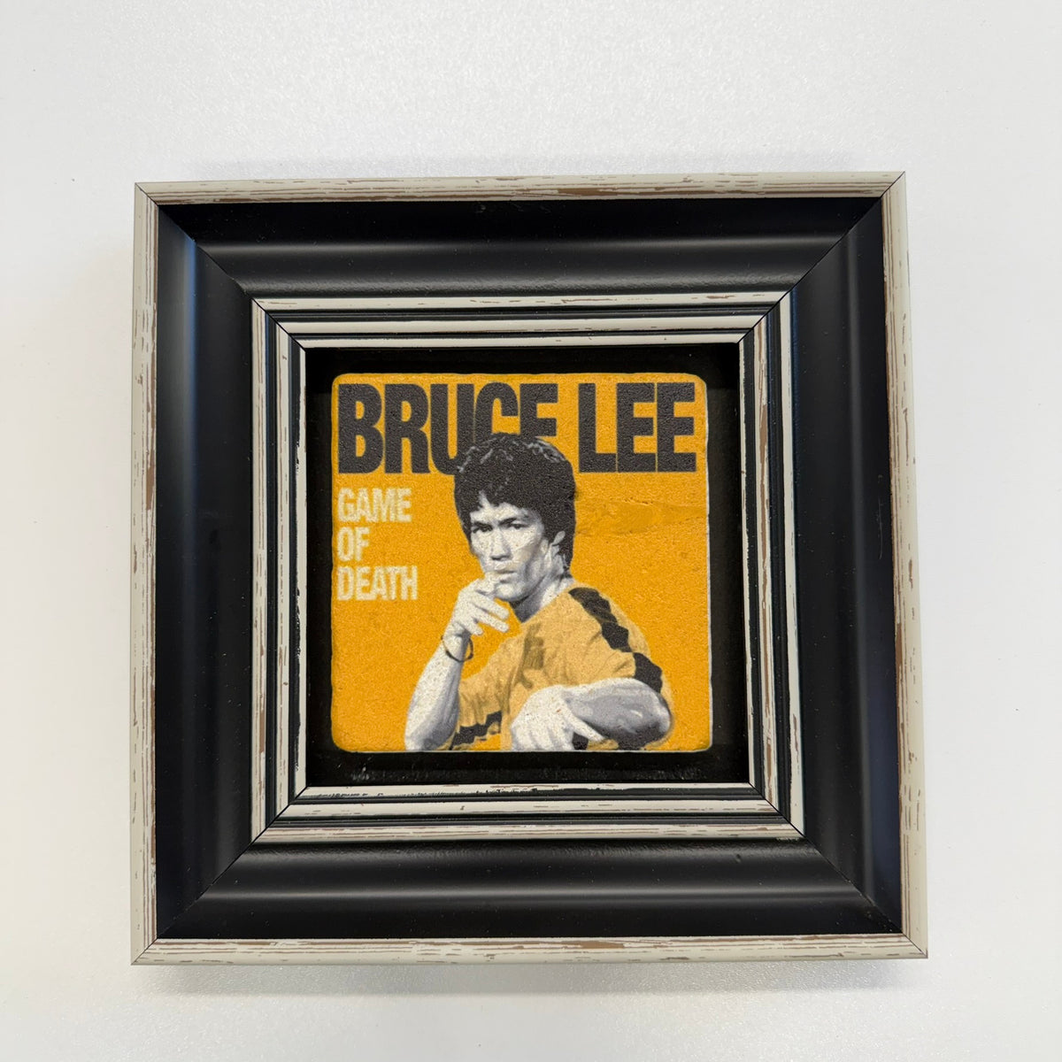 Variant Mapping v4 | bruce-lee-game-of-death-natural-stone-coaster | with Black Frame 1