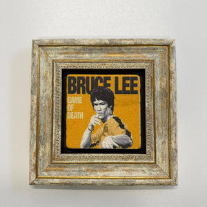 Variant Mapping v4 | bruce-lee-game-of-death-natural-stone-coaster | with Gold Frame 1